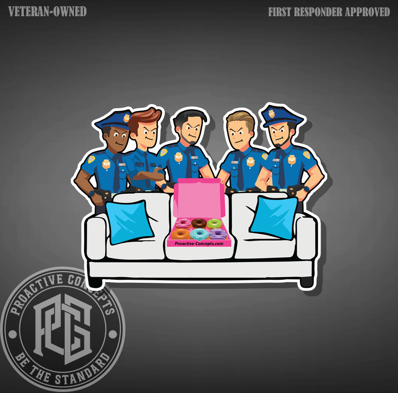 5 Cops 1 Donut - Sticker