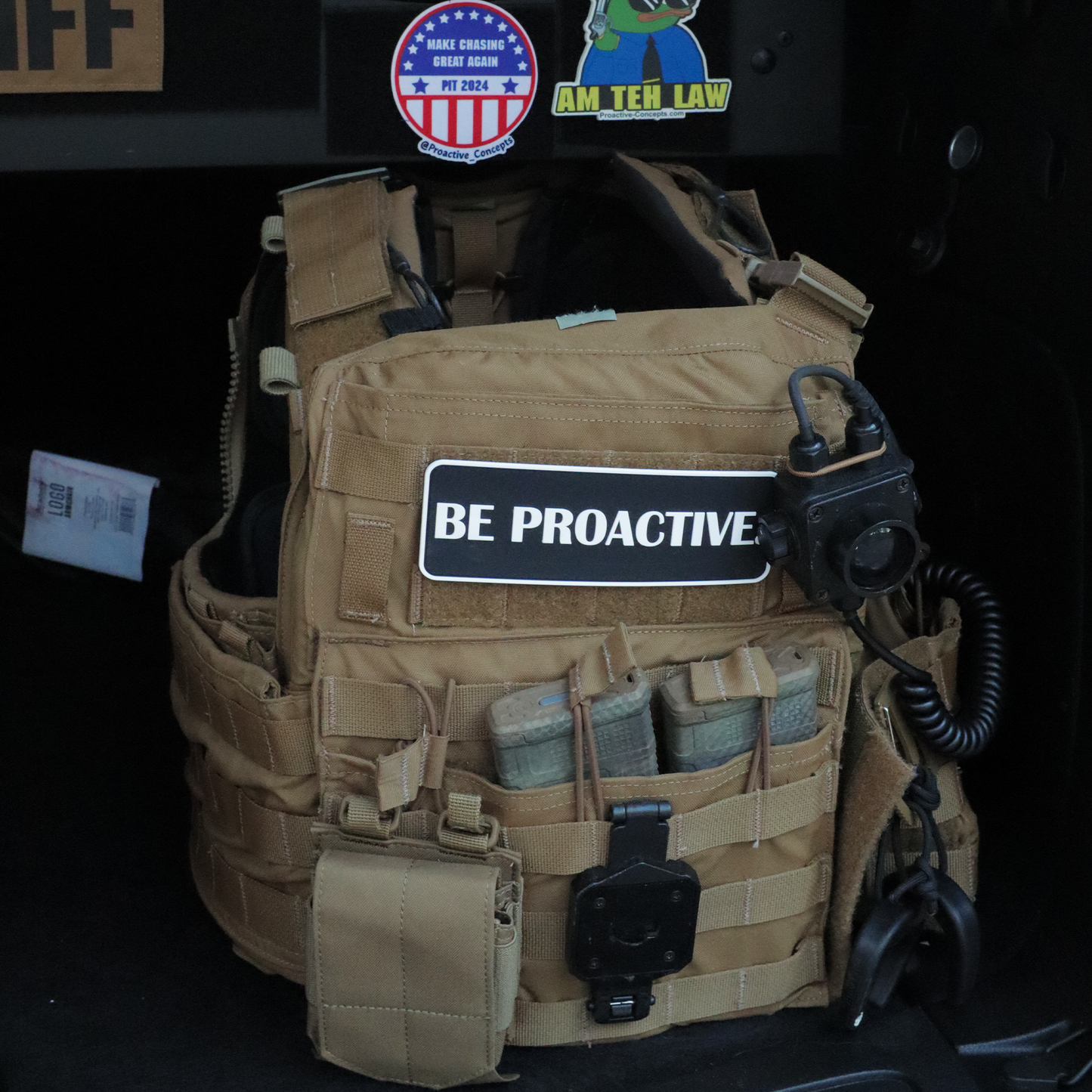 Be Proactive - PVC VELCRO PATCH