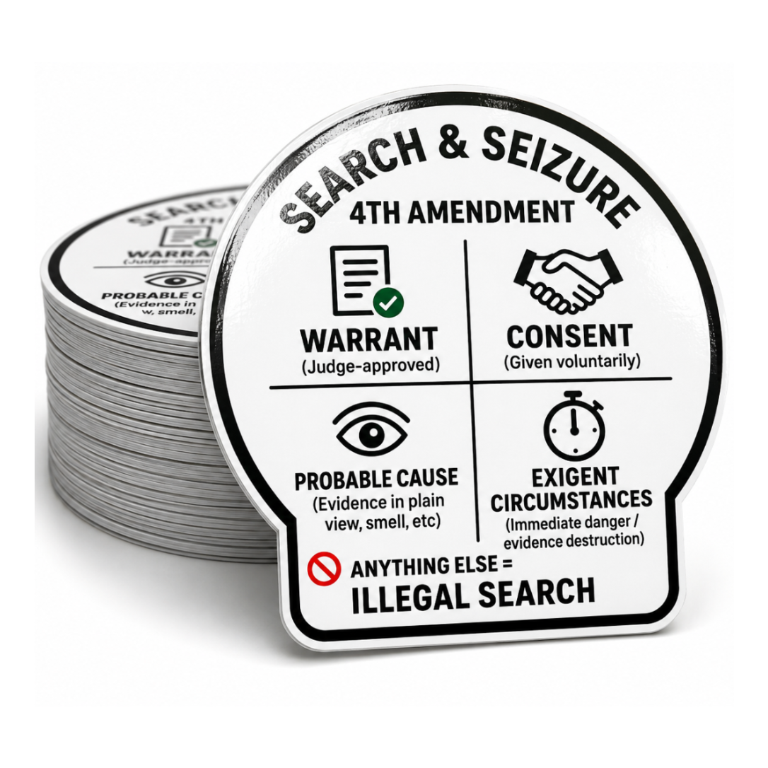 Search and Seizure - Sticker
