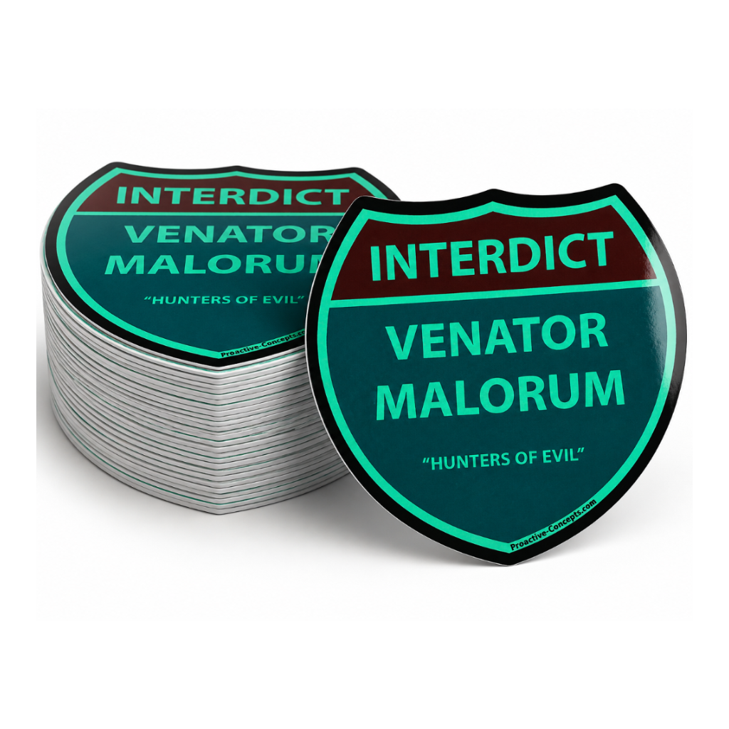 Hunters of Evil Sticker - Glow In The Dark