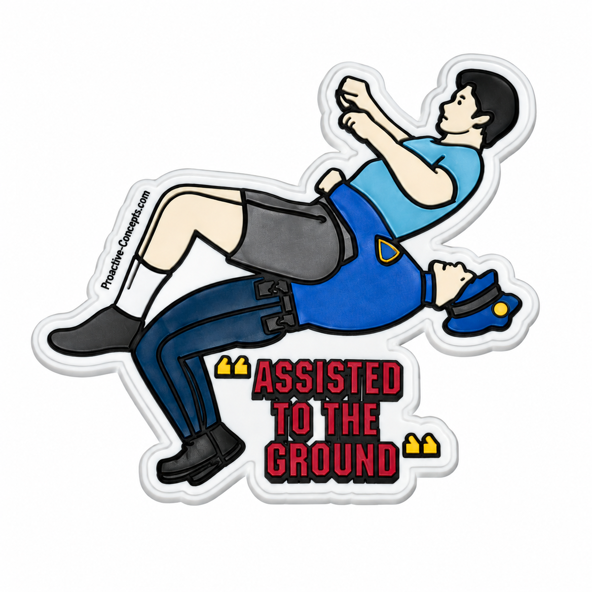 ASSISTED TO THE GROUND - PVC VELCRO PATCH