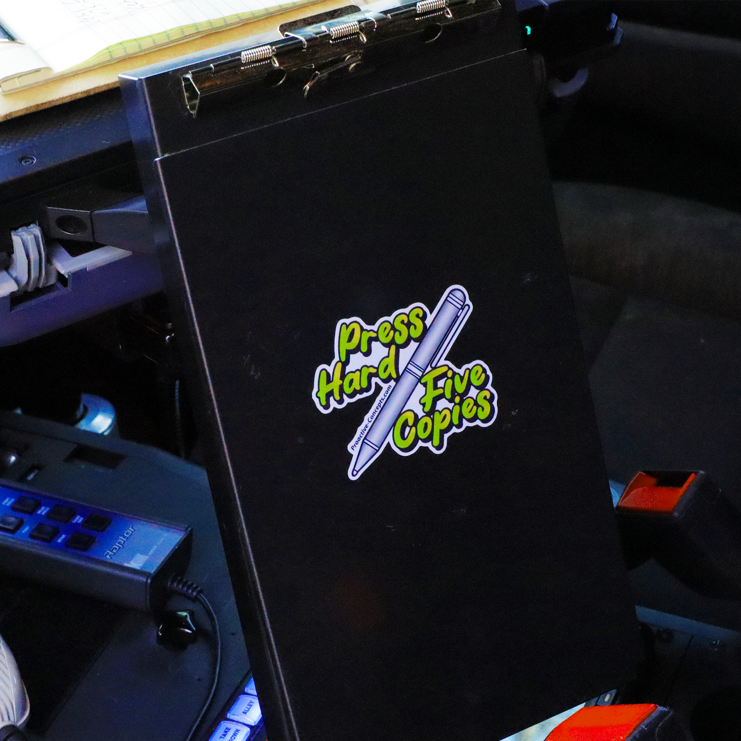 Press Hard Five Copies - Sticker