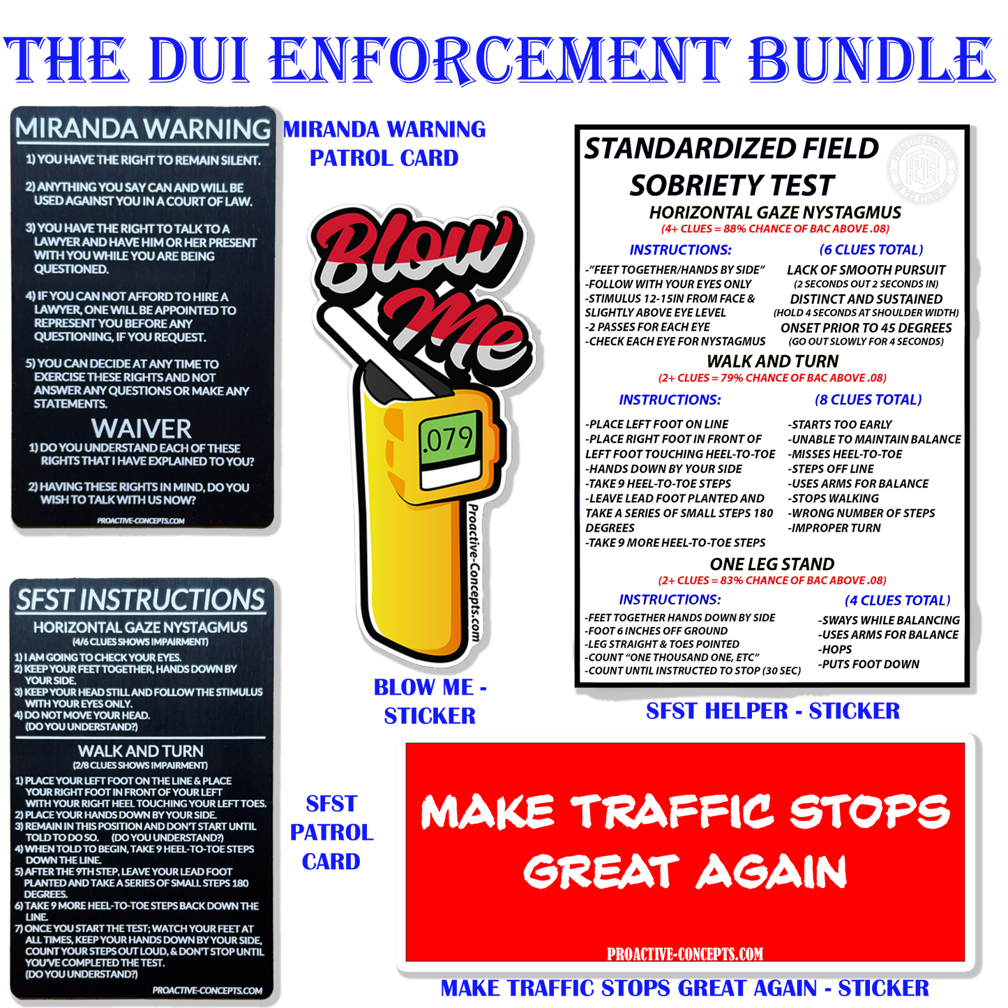 The "DUI ENFORCEMENT" Bundle