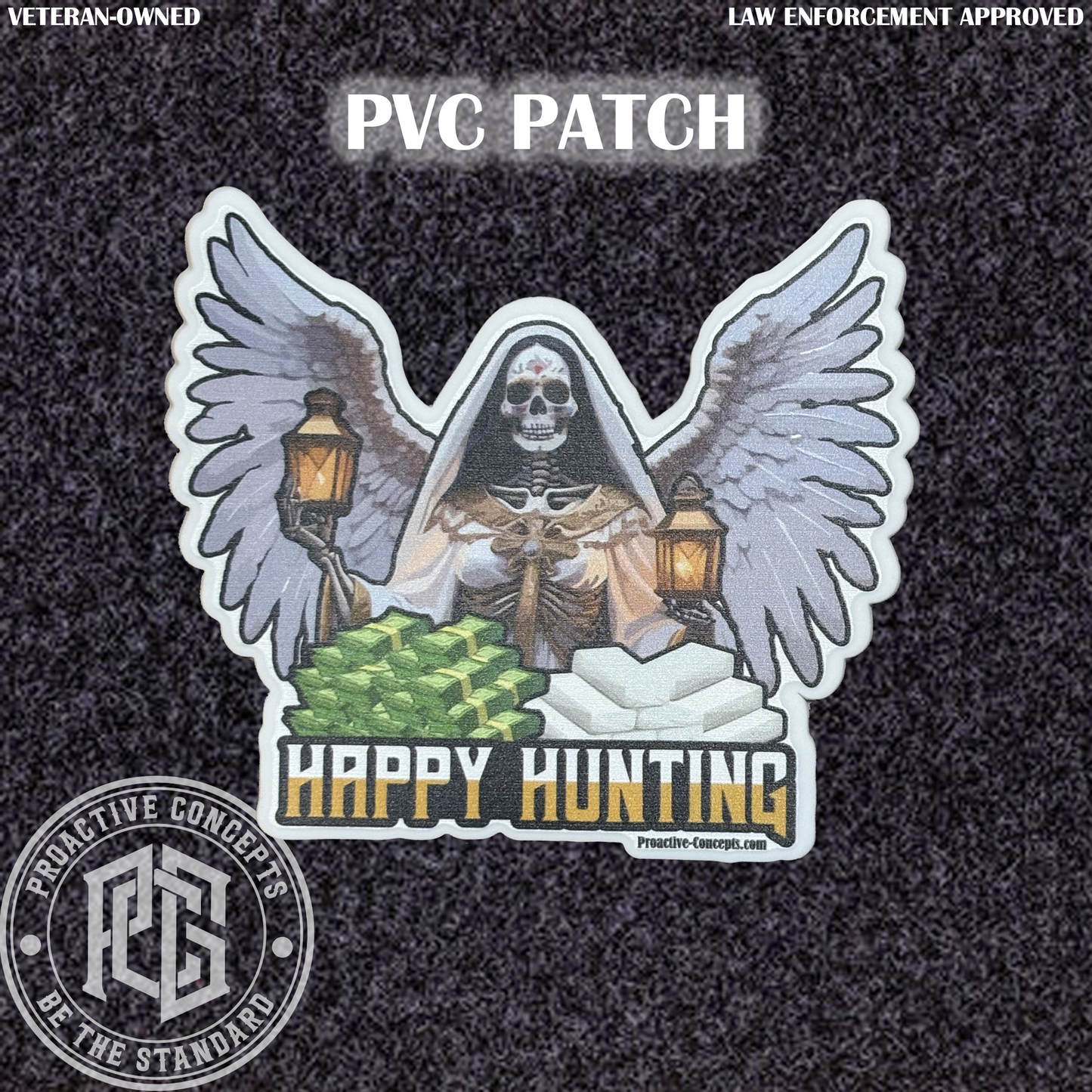 Happy Hunting - PVC VELCRO PATCH