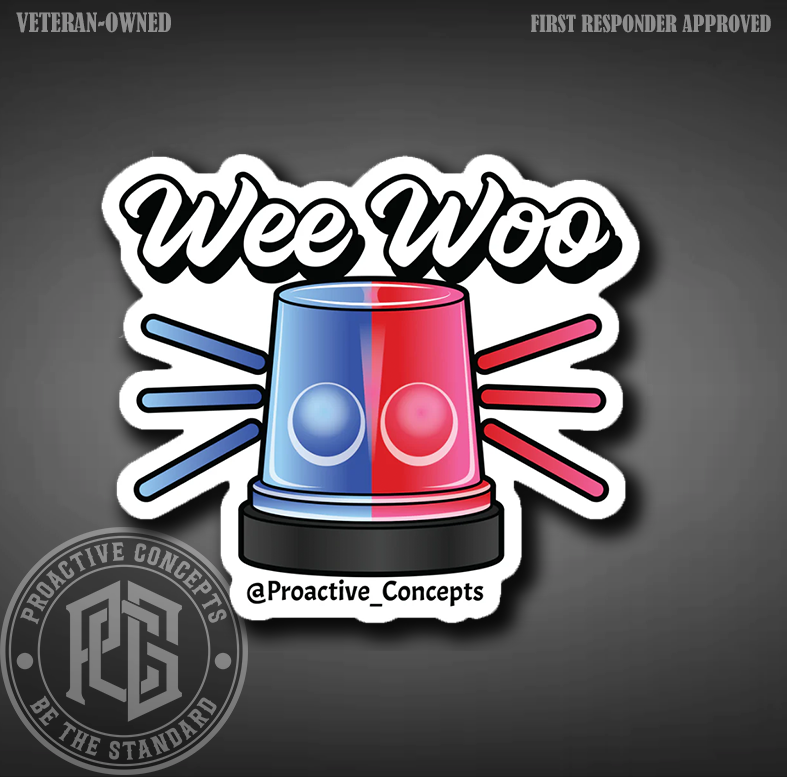 WEE WOO - Sticker