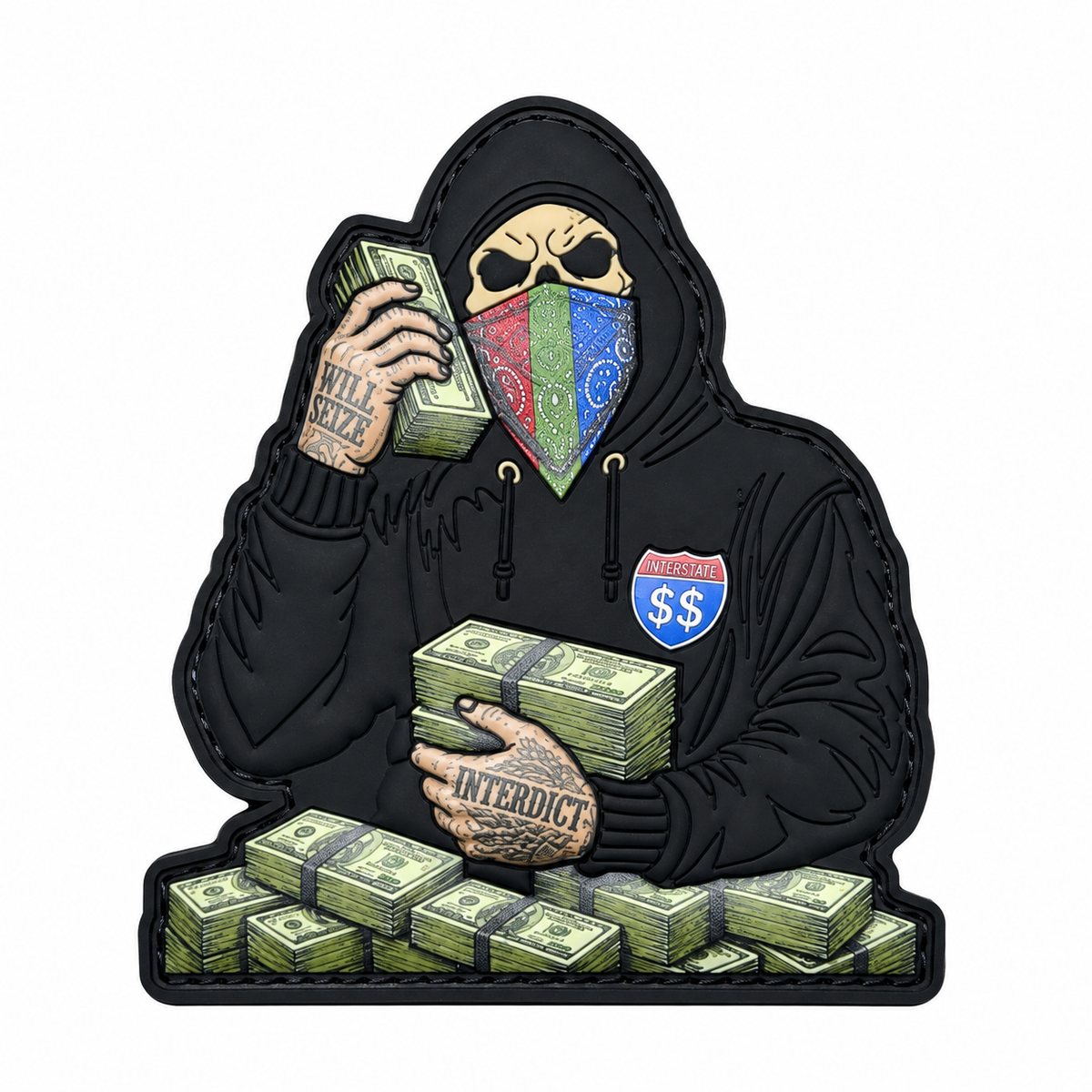 Money Callin' - PVC VELCRO PATCH