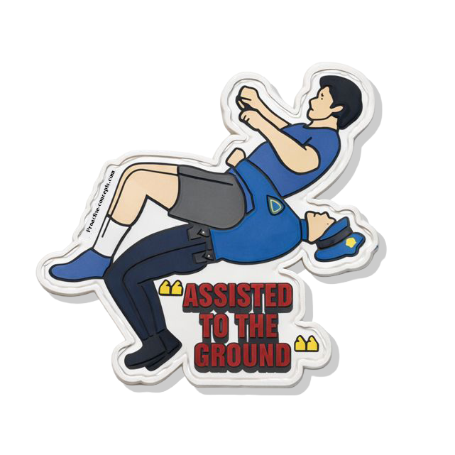 ASSISTED TO THE GROUND - PVC VELCRO PATCH