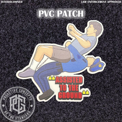 ASSISTED TO THE GROUND - PVC VELCRO PATCH