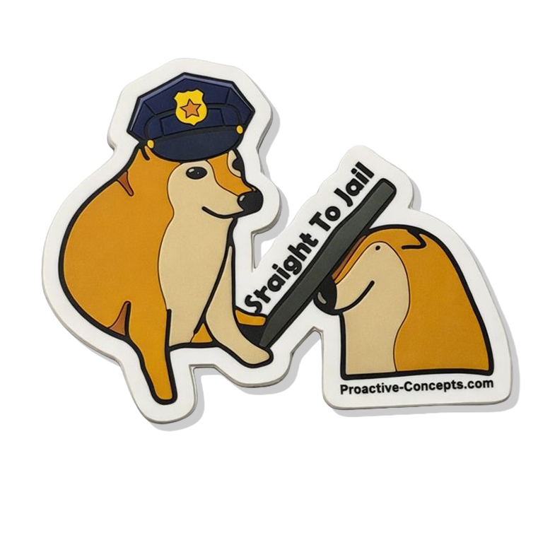 Straight To Jail - PVC VELCRO PATCH