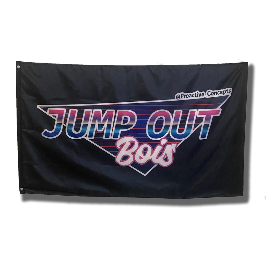 Jump Out Bois FLAG 3ft x 5ft