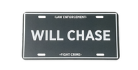 WILL CHASE License Plate