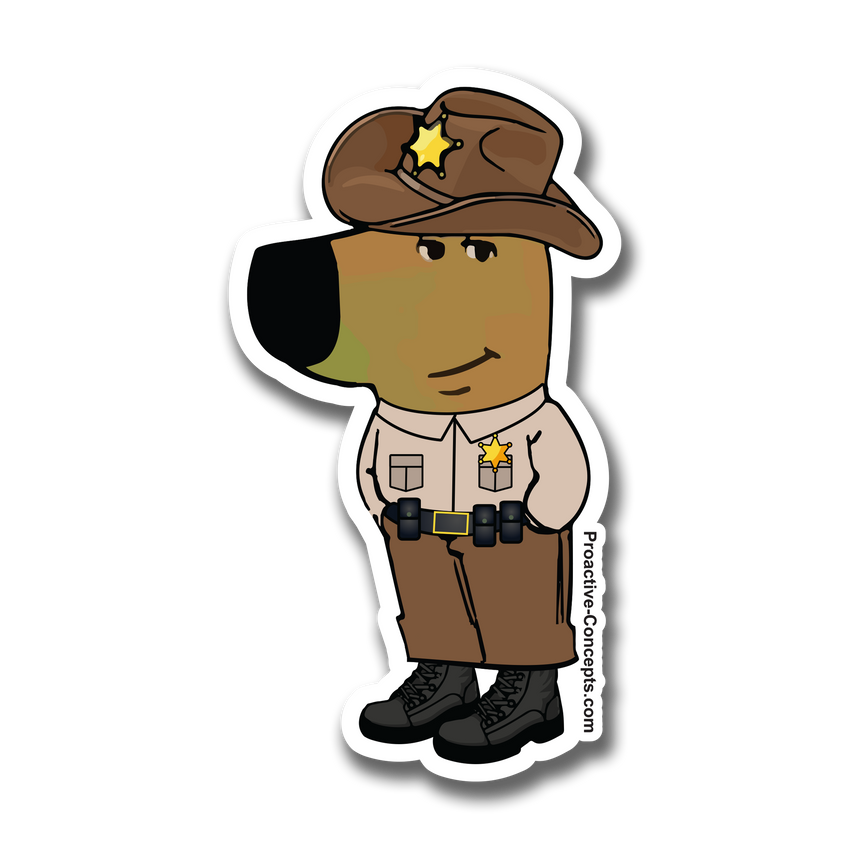 CHILL DEPUTY Sticker FULL UNIFORM