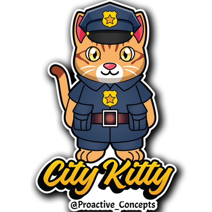 City Kitty - Sticker