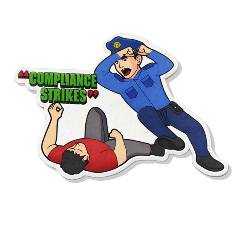 Compliance Strikes - PVC VELCRO PATCH