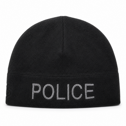 [POLICE] Black Operational Fleece Beanie (GRY)