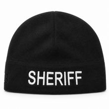 [SHERIFF] Black Operational Fleece Beanie (WHT)