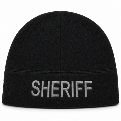 [SHERIFF] Black Operational Fleece Beanie (GRY)