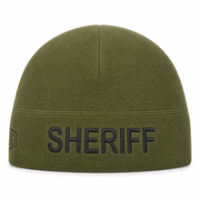 [SHERIFF] Green Operational Fleece Beanie (BLK)