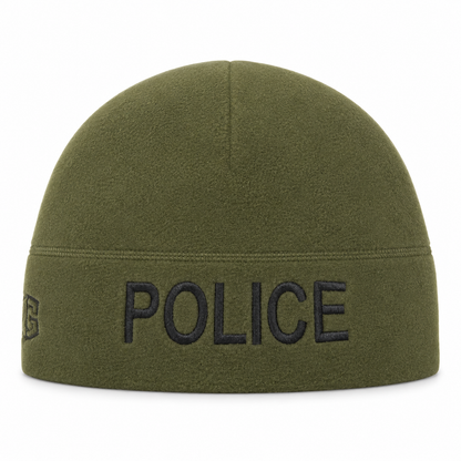 [POLICE] Green Operational Fleece Beanie (BLK)