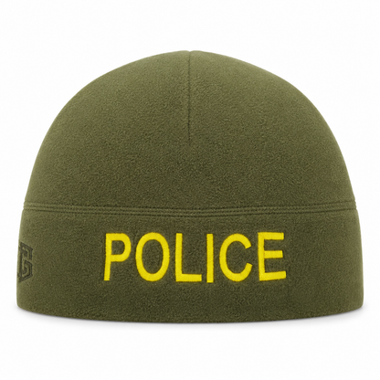 [POLICE] Green Operational Fleece Beanie (YLW)