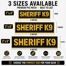 [SHERIFF K9] Tac-Ops PVC PATCH BLK/YLW