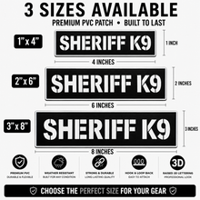[SHERIFF K9] Tac-Ops PVC PATCH BLK/WHI