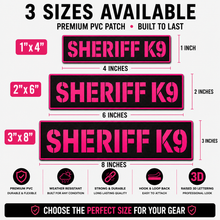 [SHERIFF K9] Tac-Ops PVC PATCH BLK/PNK