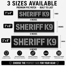 [SHERIFF K9] Tac-Ops PVC PATCH BLK/GRY