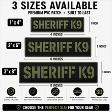 [SHERIFF K9] Tac-Ops PVC PATCH BLK/GRN