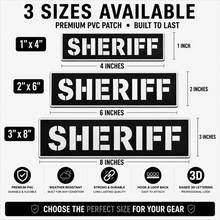 [SHERIFF] Tac-Ops PVC PATCH BLK/WHI