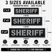 [SHERIFF] Tac-Ops PVC PATCH BLK/GRY