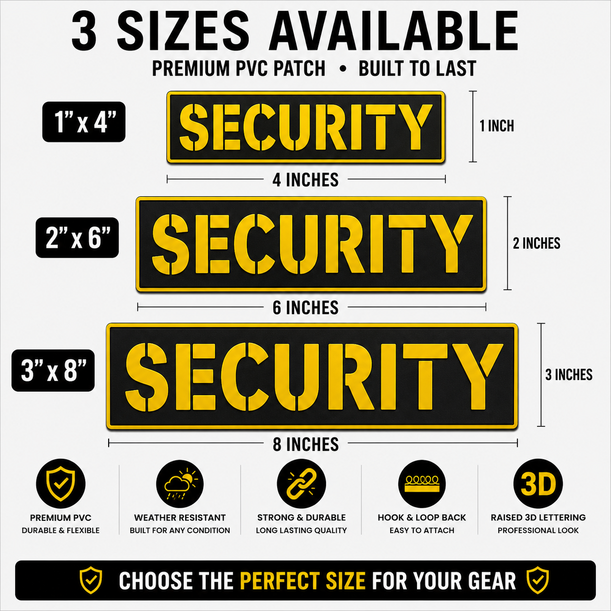 [SECURITY] Tac-Ops PVC PATCH BLK/YLW