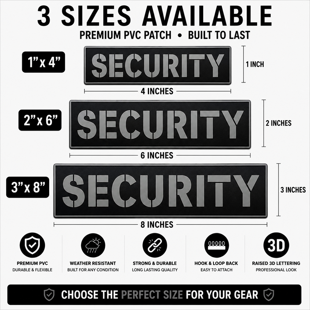 [SECURITY] Tac-Ops PVC PATCH BLK/GRY