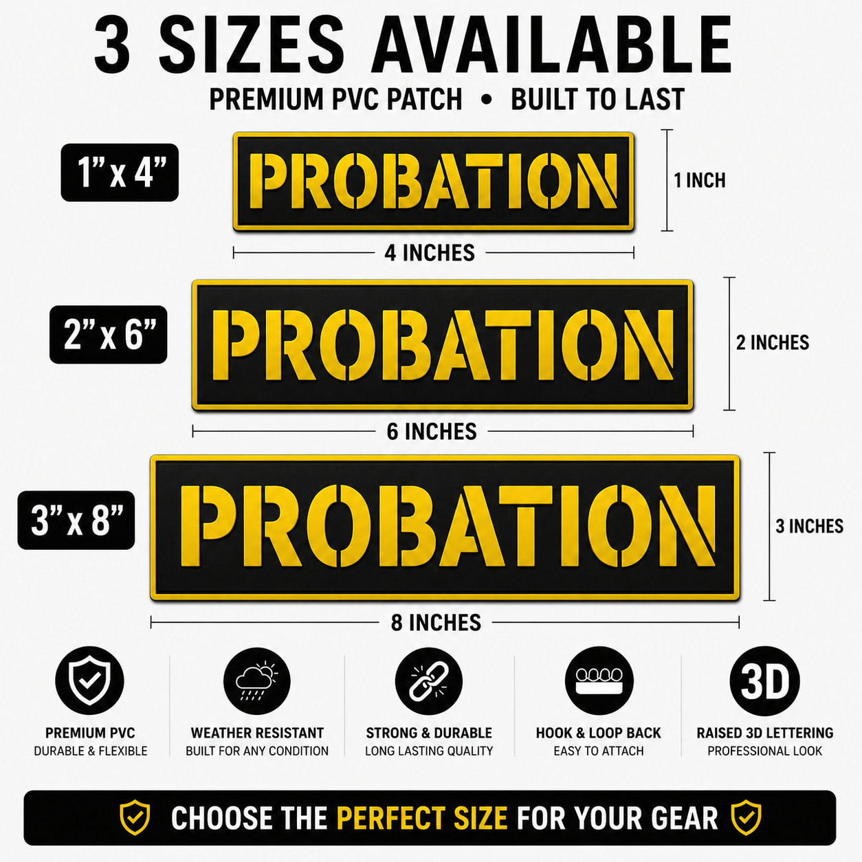 [PROBATION] Tac-Ops PVC PATCH BLK/YLW