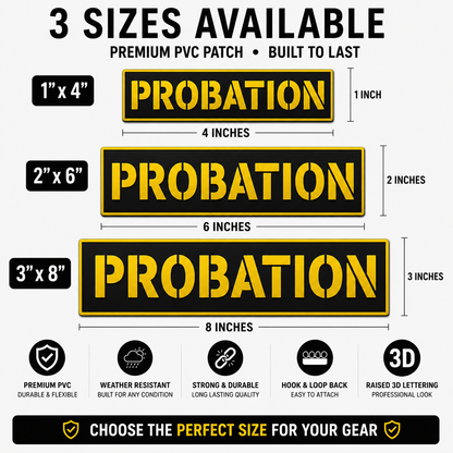 [PROBATION] Tac-Ops PVC PATCH BLK/YLW