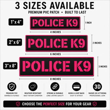 [POLICE K9] Tac-Ops PVC PATCH BLK/PNK