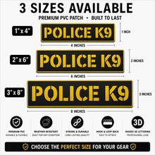 [POLICE K9] Tac-Ops PVC PATCH BLK/YLW