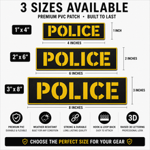[POLICE] Tac-Ops PVC PATCH BLK/YLW