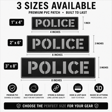 [POLICE] Tac-Ops PVC PATCH BLK/GRY