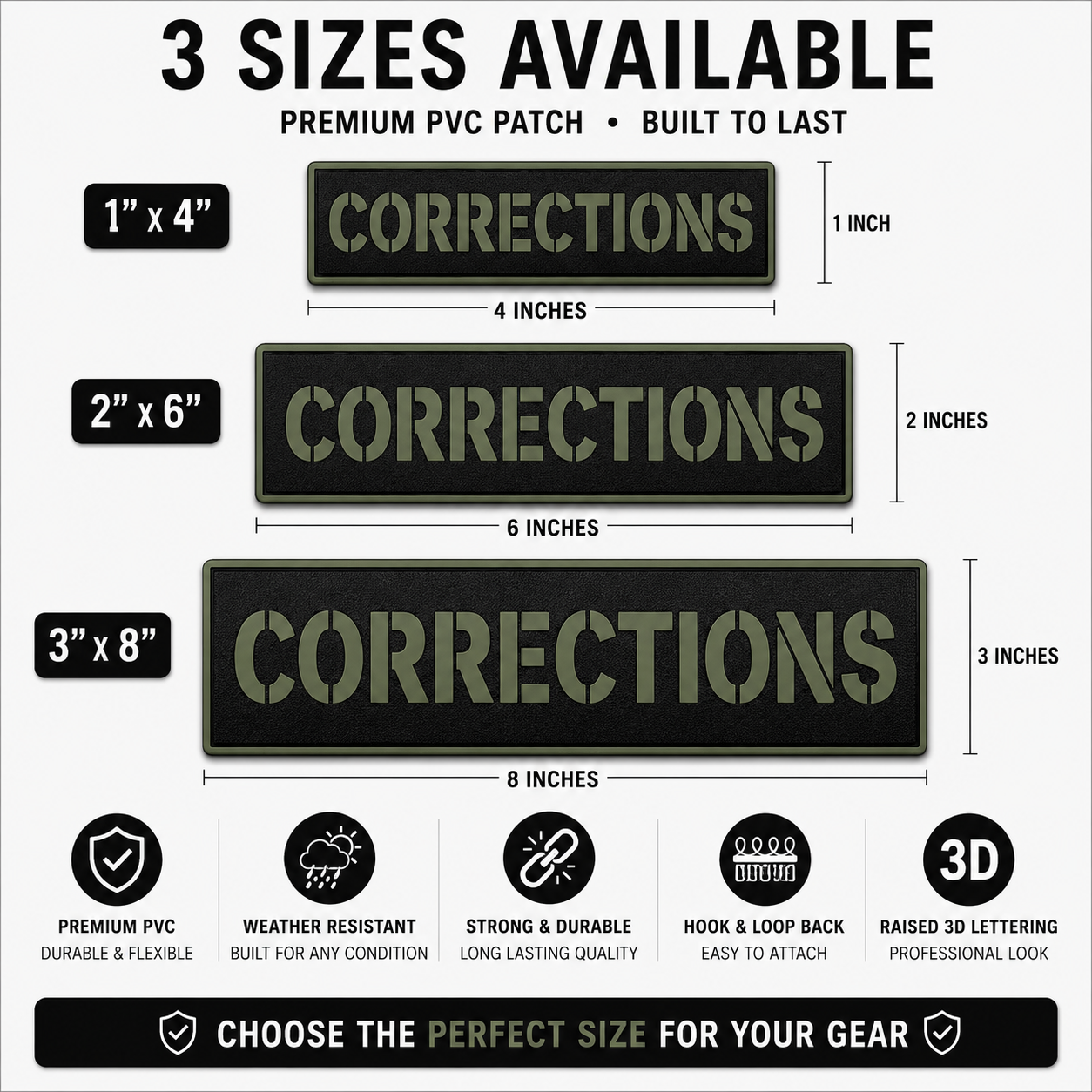 [CORRECTIONS] Tac-Ops PVC PATCH BLK/GRN
