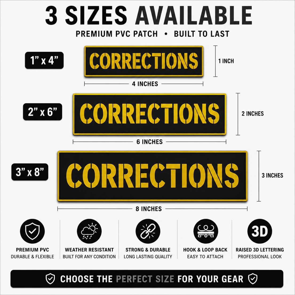 [CORRECTIONS] Tac-Ops PVC PATCH BLK/YLW