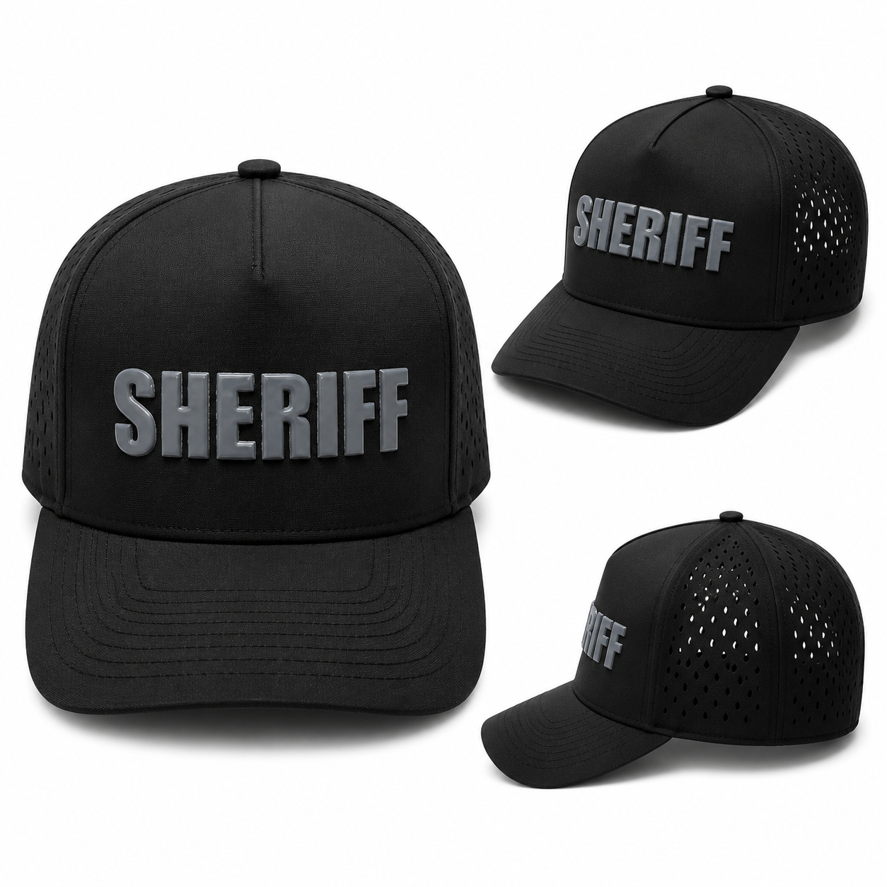 [SHERIFF] TactiCool Patrol Cap BLK/GRY