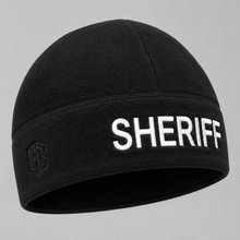 [SHERIFF] Black Operational Fleece Beanie (WHT)