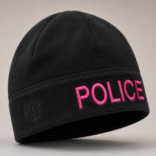 [POLICE] Black Operational Fleece Beanie (PNK)