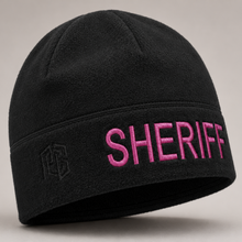 [SHERIFF] Black Operational Fleece Beanie (PNK)