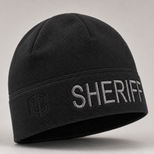 [SHERIFF] Black Operational Fleece Beanie (GRY)
