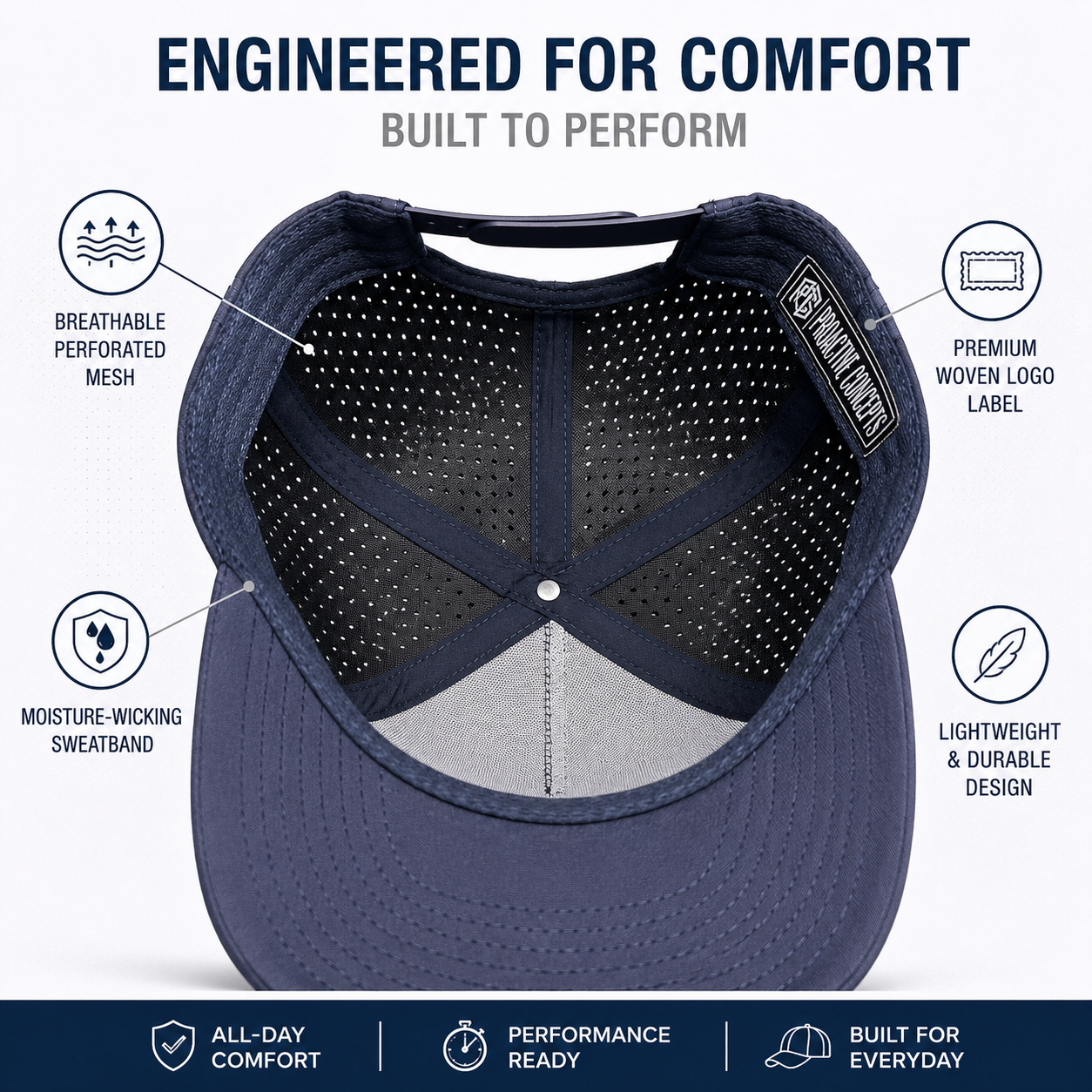 [POLICE] TactiCool Patrol Cap BLU/BLK