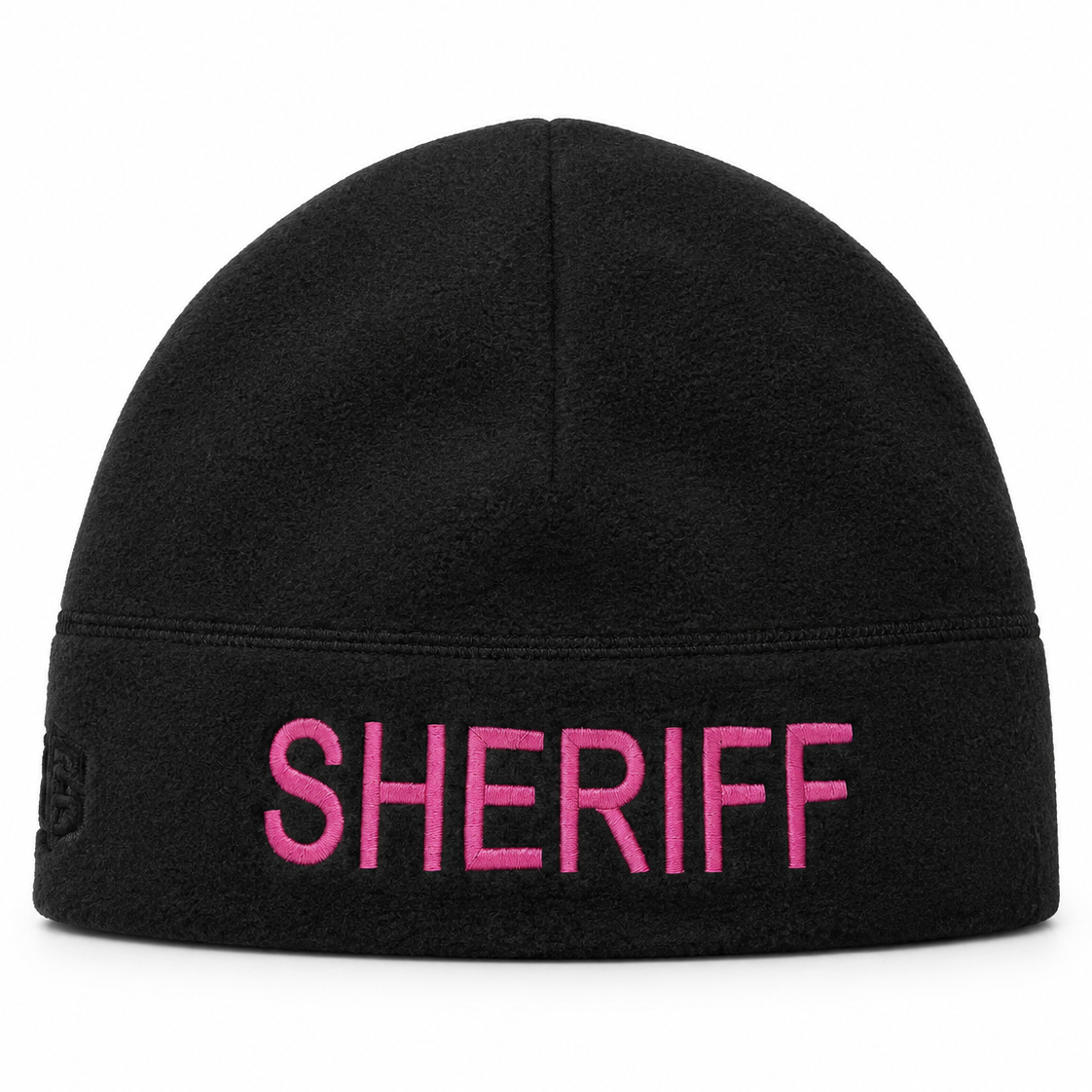 [SHERIFF] Black Operational Fleece Beanie (PNK)