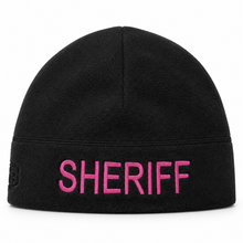 [SHERIFF] Black Operational Fleece Beanie (PNK)