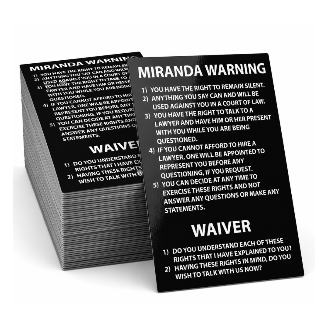 Miranda Warning - Sticker